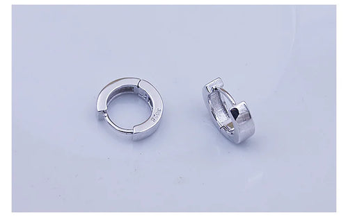 925 Sterling Silver Fashion Ultra-small Ear Bone Arc-shaped Ear Ring Mini Circle Ear Buckle Simple Wild Trend Women Men Ear Jewe