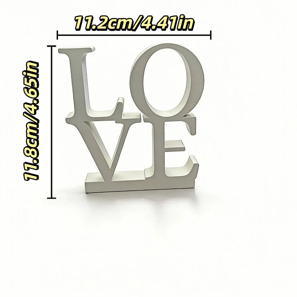Valentine's Day LOVE Letter Desktop Ornament Romantic Wedding Room Prop Simple Ins Style Decoration for Desktop