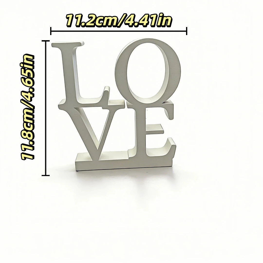 Valentine's Day LOVE Letter Desktop Ornament Romantic Wedding Room Prop Simple Ins Style Decoration for Desktop