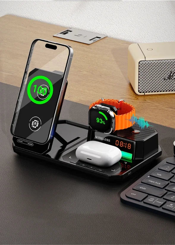 Wireless fast charging is used for 30W fast charging of mobile phones, watches, and headphones