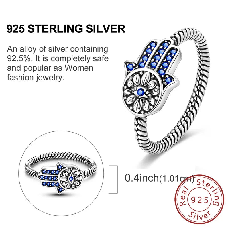 Rings Original 925 Sterling Silver Rings Bow Heart Sun Moon Star Zircon Rings For Women Jewelry Birthday Anniversary Gifts
