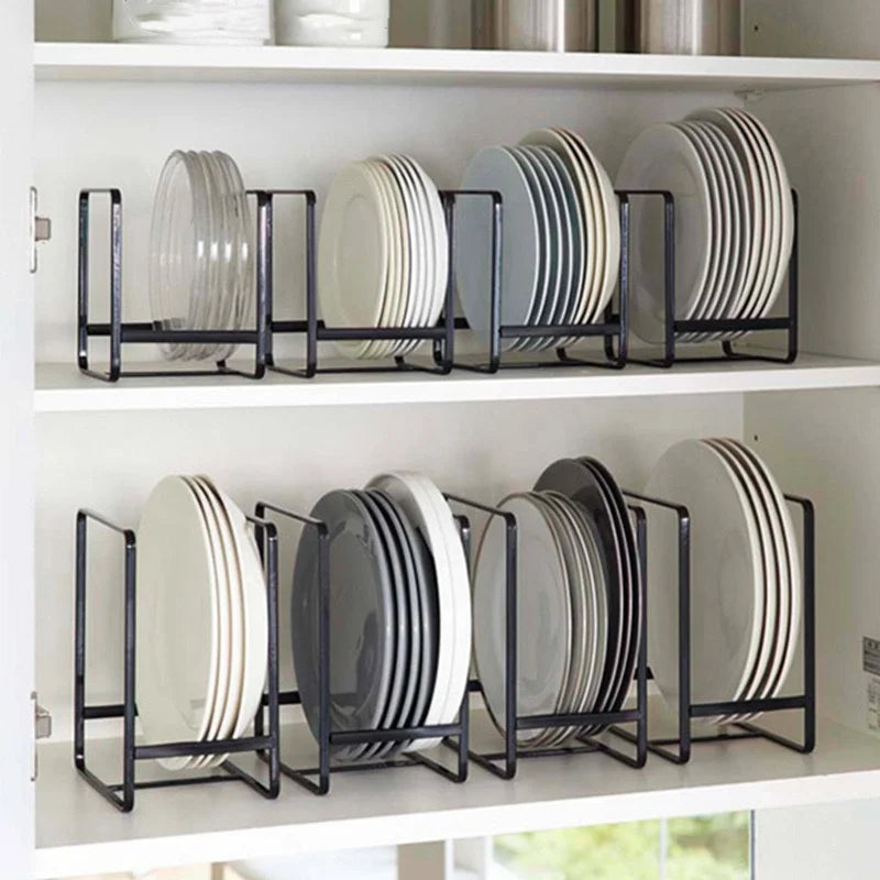 Kitchen Rack Dish Storage Rack Cabinet Dish Rack Dinner Plate Drain Rack Countertop Rack Plate Iron
