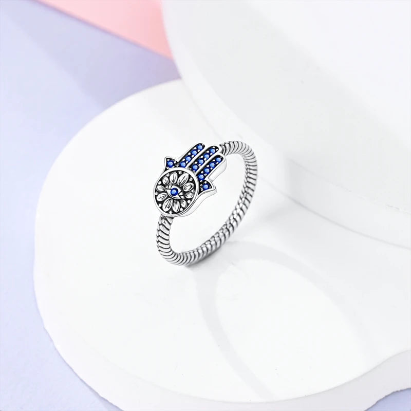Rings Original 925 Sterling Silver Rings Bow Heart Sun Moon Star Zircon Rings For Women Jewelry Birthday Anniversary Gifts