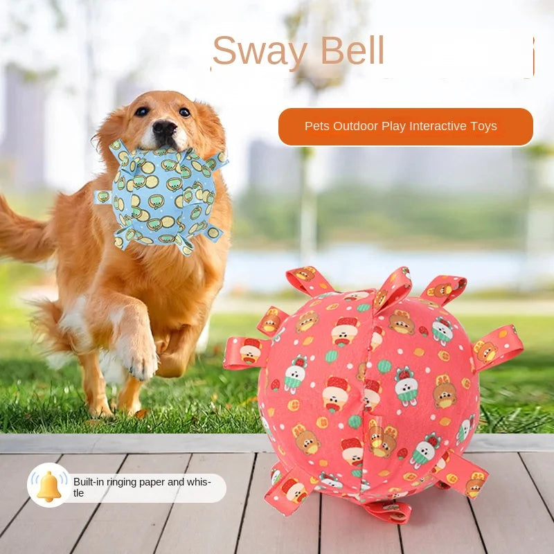 Dog Toy Sound Pet Durable Chew Teeth Grinding Boredom Relief Artifact Puppy Small Dog Self-Entertainment Bell Ball