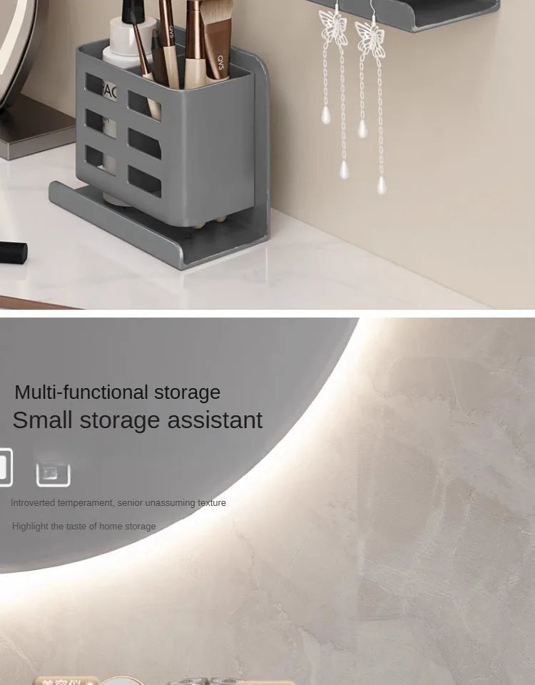 Bathroom Shelves Multifunctional Washbasin Storage Tube Toothbrush Razor Storage Rack Wall-mounted Bathroom Supplies