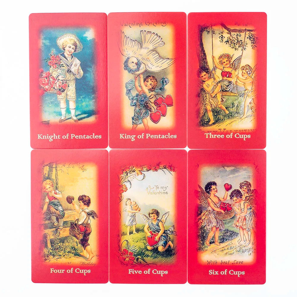 Valentine'S Day Tarot A 79-Card Deck Magic Arts Love Deck Amazing Lovers Oracle Cards Tabletop Cards Of Group Games 10.3*6Cm