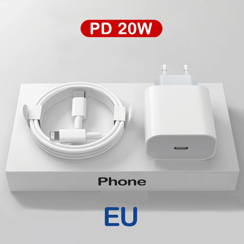 PD Charger 20W Fast Charging USB C Charger For iPhone 15 14 13 Pro Max Mini X XS Quick Charge Type C Phone Charger Power Adapter