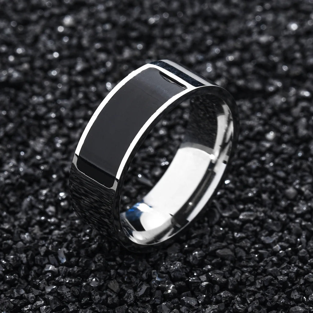 New Technology Source NFC Ring Black Technology Stainless Steel Jewelry NFC Smart Ring Wholesale