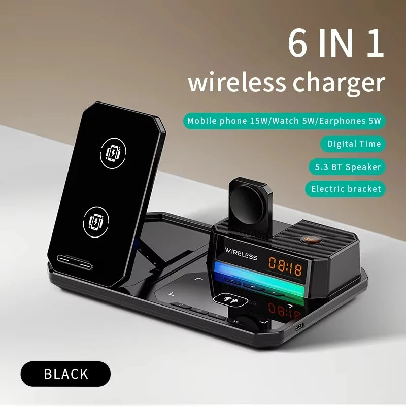 Wireless fast charging is used for 30W fast charging of mobile phones, watches, and headphones