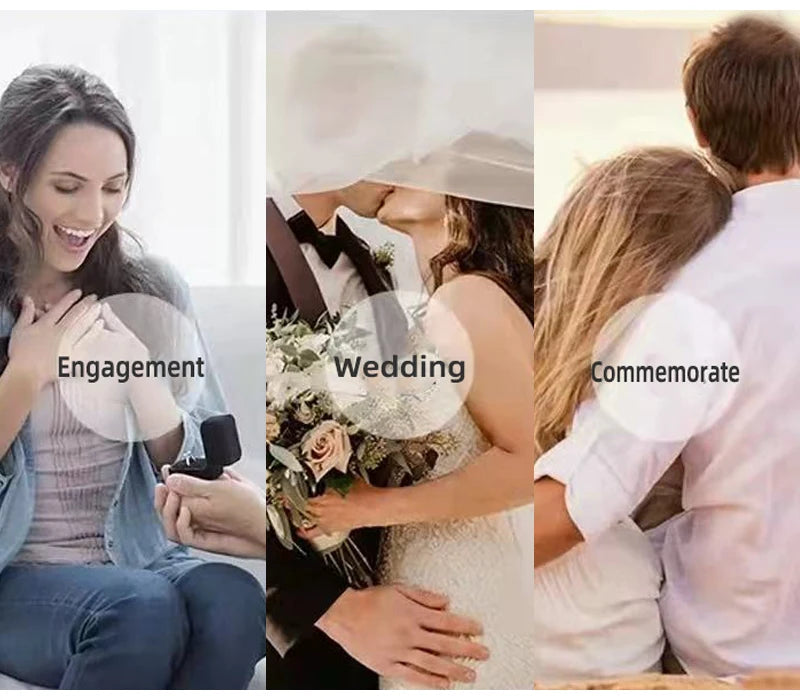 So-Bling S925 Sterling Silver Rings For Women Elegant Fine Cubic Zirconia Ring Bridal Wedding Engagement Women Trendy Jewelry