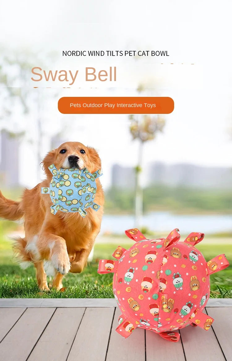 Dog Toy Sound Pet Durable Chew Teeth Grinding Boredom Relief Artifact Puppy Small Dog Self-Entertainment Bell Ball