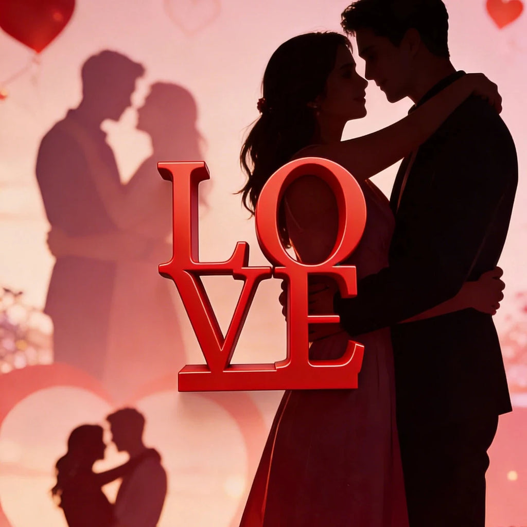 Valentine's Day LOVE Letter Desktop Ornament Romantic Wedding Room Prop Simple Ins Style Decoration for Desktop
