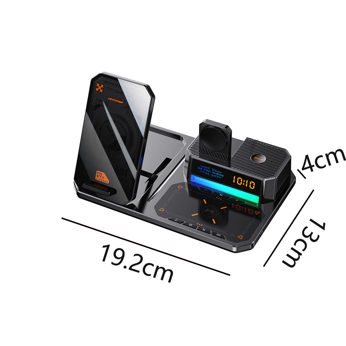 Wireless fast charging is used for 30W fast charging of mobile phones, watches, and headphones