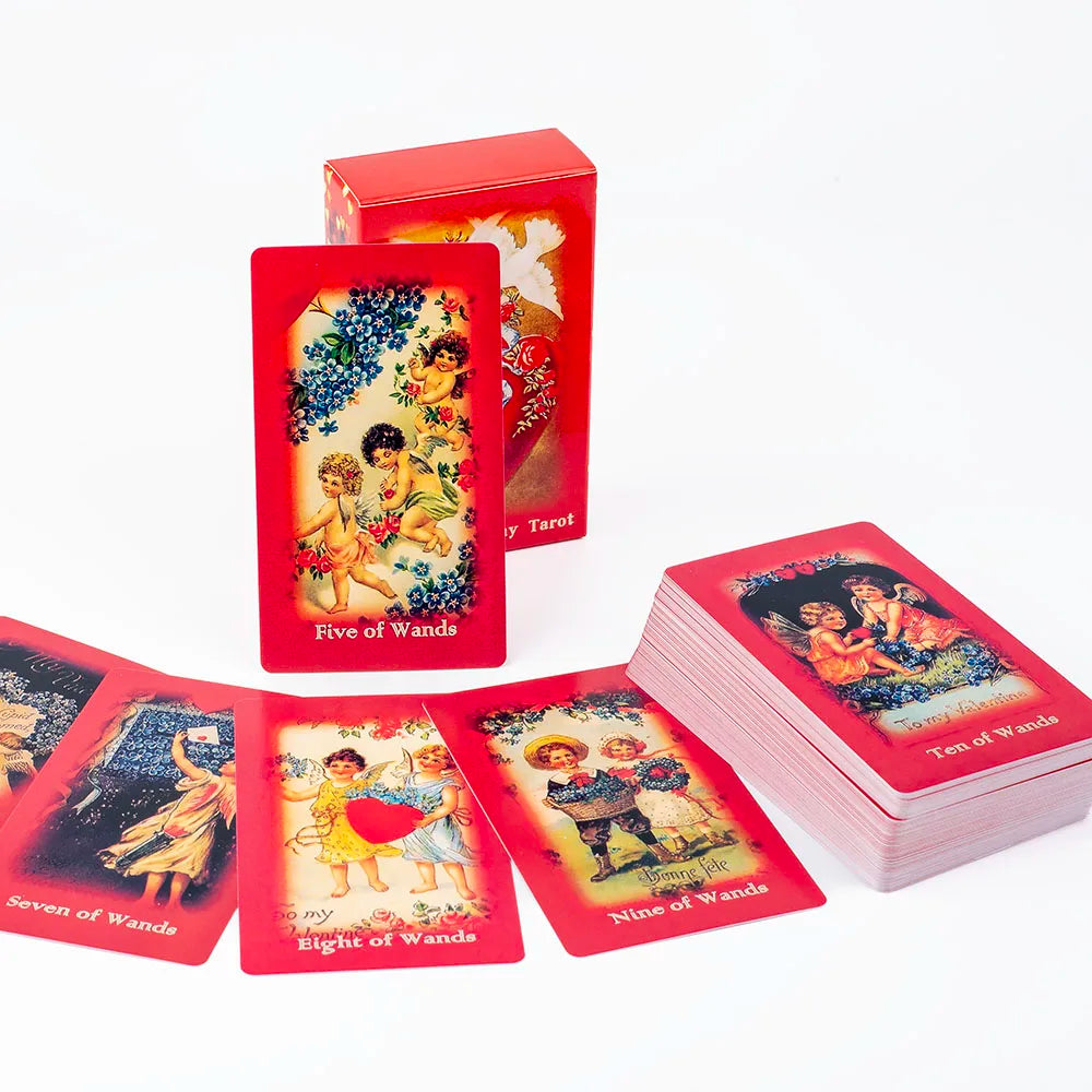 Valentine'S Day Tarot A 79-Card Deck Magic Arts Love Deck Amazing Lovers Oracle Cards Tabletop Cards Of Group Games 10.3*6Cm