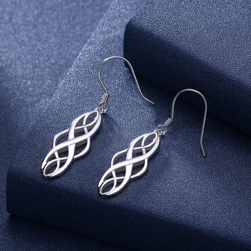 925 Sterling silver Earring For women lady elegant exquisite luxury hook Charms wedding fashion classic  jewelry