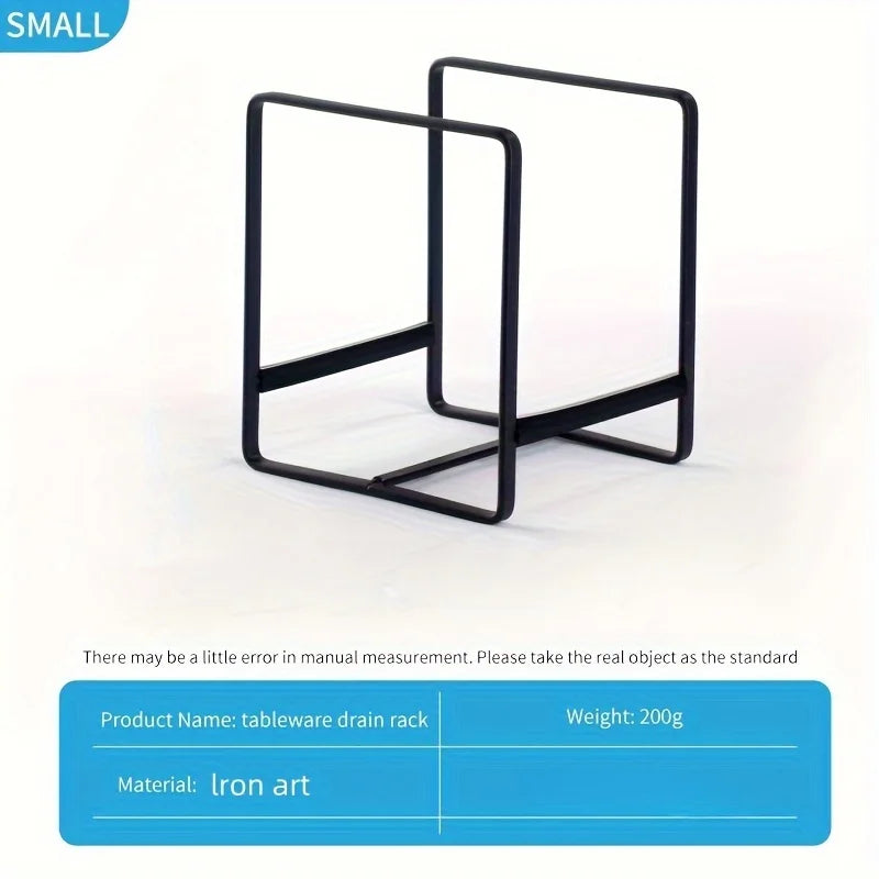 Kitchen Rack Dish Storage Rack Cabinet Dish Rack Dinner Plate Drain Rack Countertop Rack Plate Iron