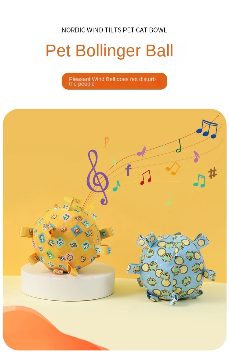 Dog Toy Sound Pet Durable Chew Teeth Grinding Boredom Relief Artifact Puppy Small Dog Self-Entertainment Bell Ball