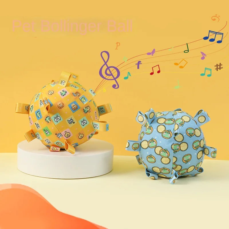 Dog Toy Sound Pet Durable Chew Teeth Grinding Boredom Relief Artifact Puppy Small Dog Self-Entertainment Bell Ball
