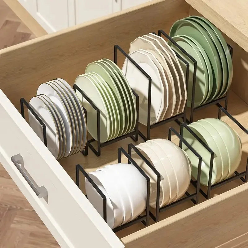 Kitchen Rack Dish Storage Rack Cabinet Dish Rack Dinner Plate Drain Rack Countertop Rack Plate Iron