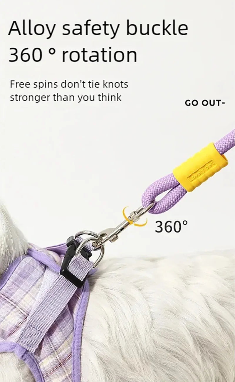 Dog leash, pet walking leash, outdoor dog dopamine contrasting leash, pet supplies