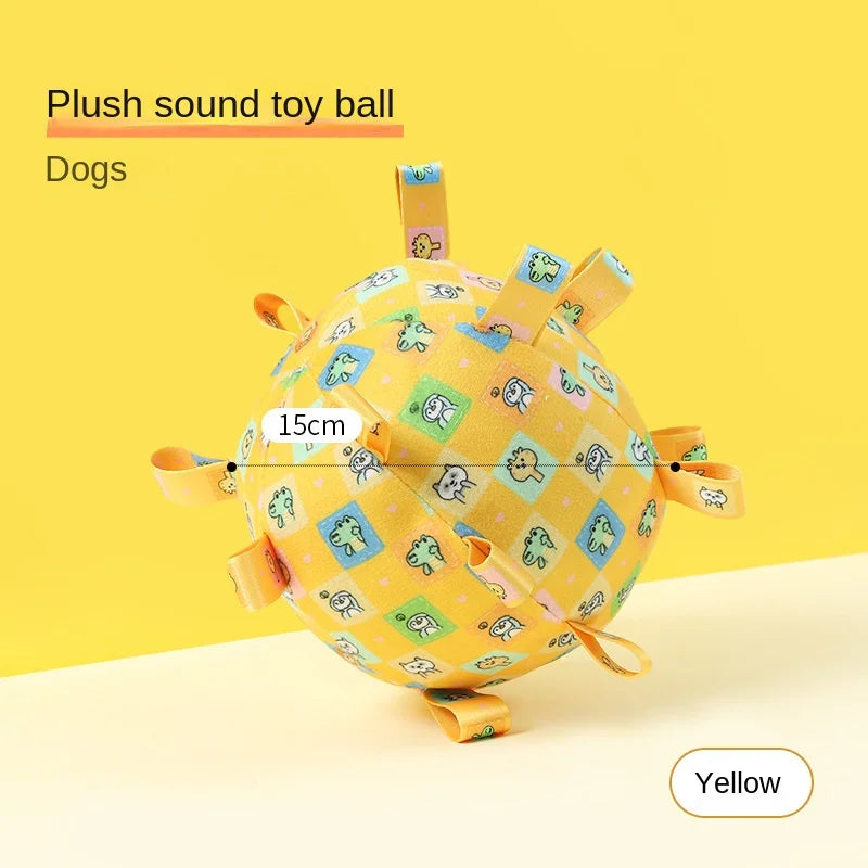 Dog Toy Sound Pet Durable Chew Teeth Grinding Boredom Relief Artifact Puppy Small Dog Self-Entertainment Bell Ball